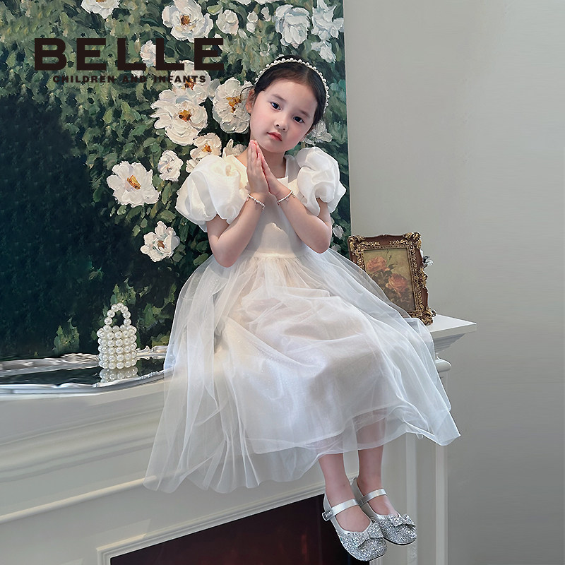 百丽童鞋女童宝宝皮鞋2026秋季新款小女孩公主水晶鞋儿童洋气单鞋