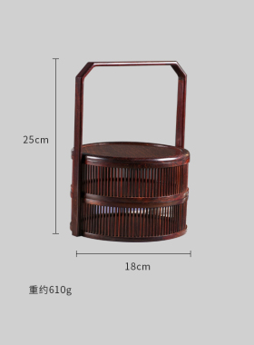 天纵小叶紫檀双层栏杆提蓝