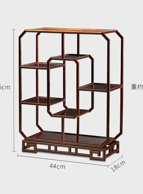 玄关古董架大红酸枝简约现代