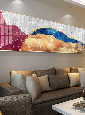 铝合金沙发背景墙轻奢风床头画