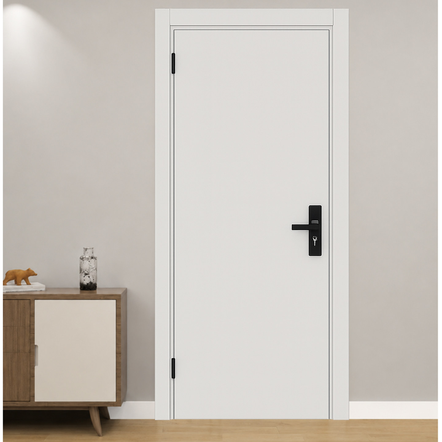 Bingbing interior door white door soundproof door solid wood composite wood door project rental door bedroom door apartment door
