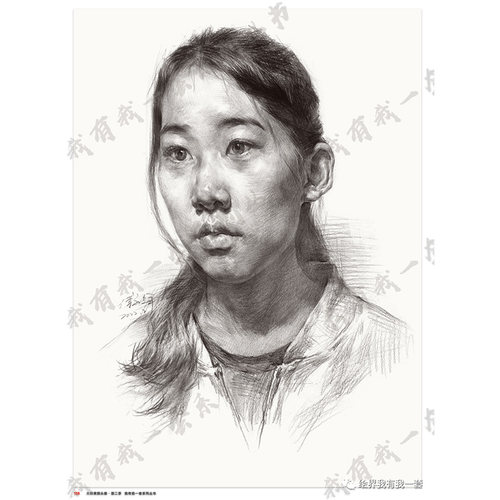 大牌素描头像第二季 2020我有我一套傅永辉人物五官骨骼肌肉体面人像肖像步骤对照临摹美术高考联考教材教程美院画册范本书籍 - 图2