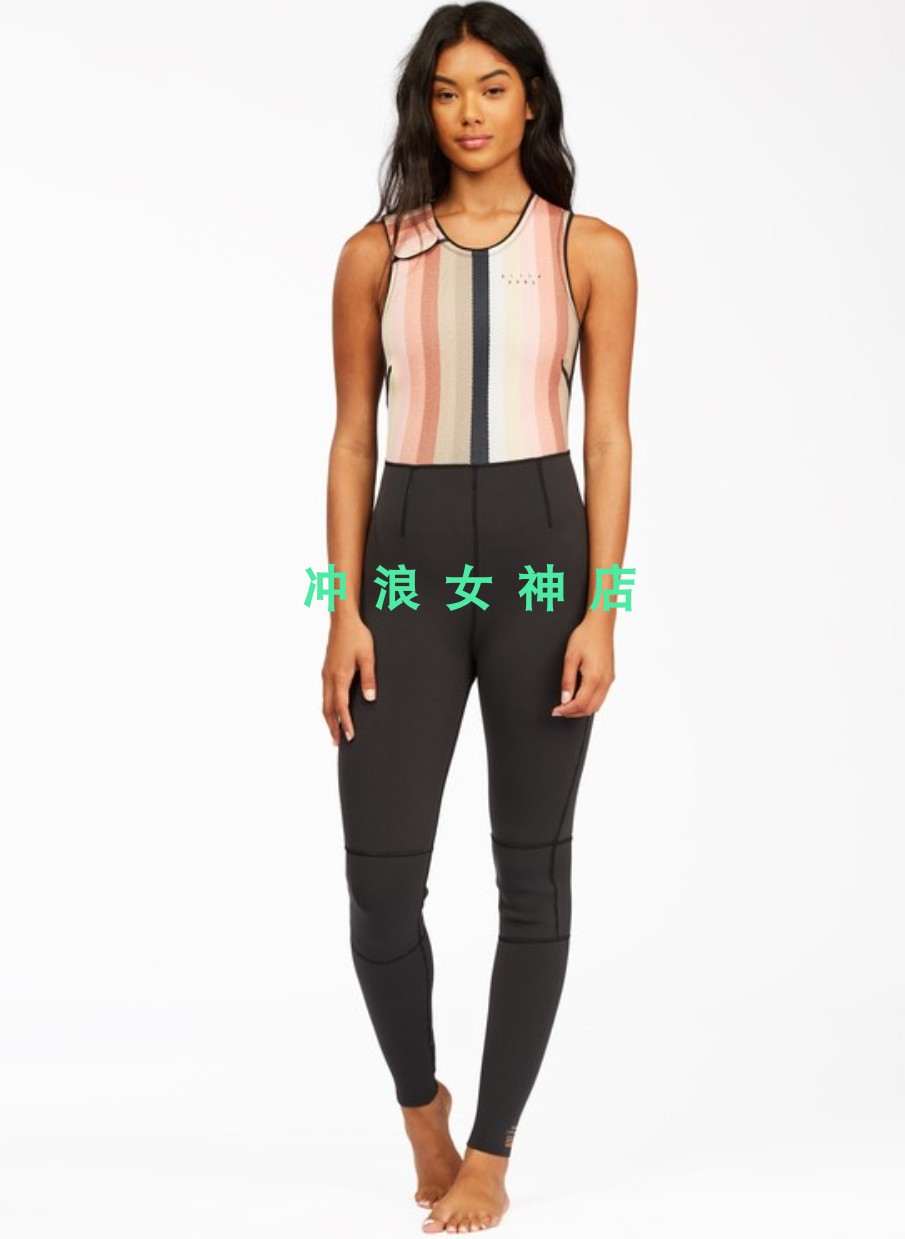 现货Billabong1mm无袖全身冲浪防寒服湿衣潜水服浮潜SURF WETSUIT-图3