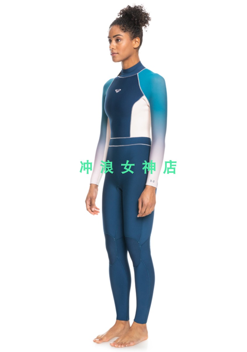 推荐Roxy3mm冲浪全身防寒服湿衣潜水服浮潜显瘦冬女 surf wetsuit-图2