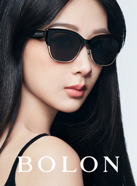 暴龙猫眼眉框百搭偏光太阳镜女