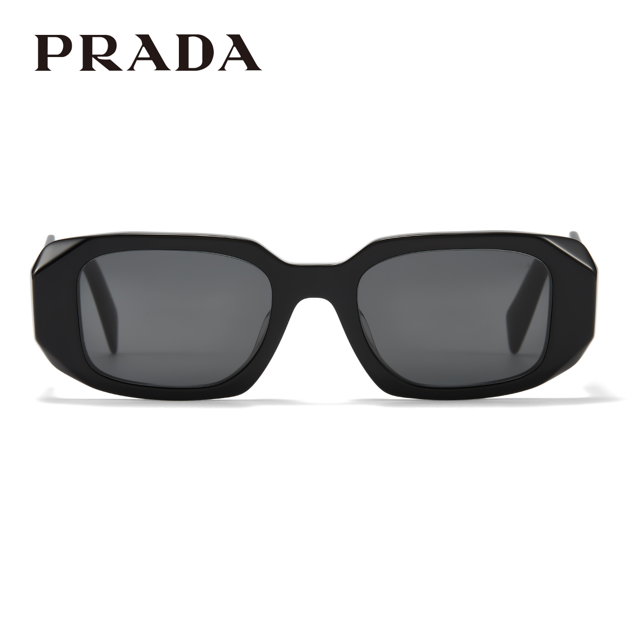 Prada墨镜普拉达太阳镜时尚小框板材方框女矩形遮阳眼镜宝岛17WSF