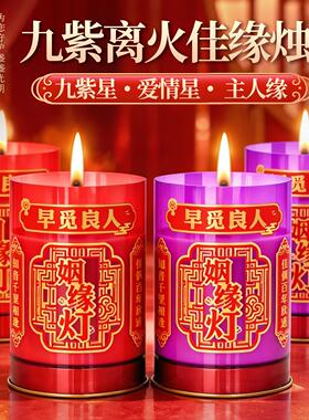 桃花缘祈愿酥油灯旺桃花灯 家用无烟蜡烛开缘灯天赐良缘早日脱单