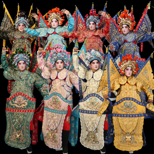 Ping Liyuan military commander opera and Peking opera complete stage costume
