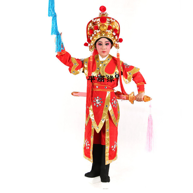 Children's Hua Mulan costumes opera drama costumes students children's Children's Children's Children's Performance General Liu Big Brother Mulan Clothes