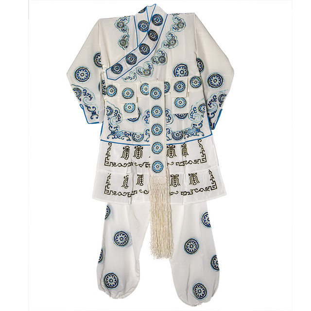 Ping Liyuan satin embroidery opera Dai Wusheng wrap