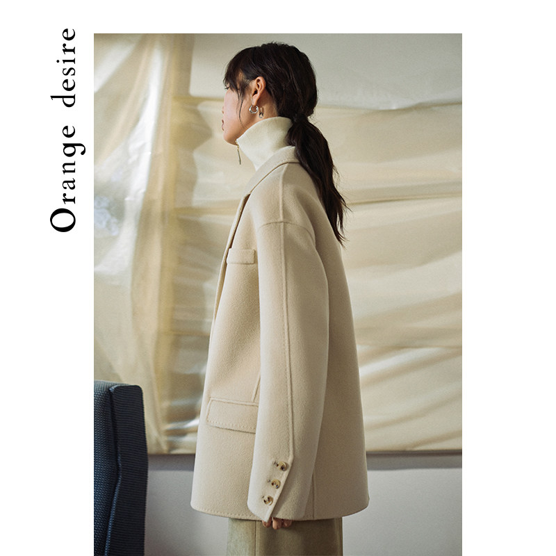 orange desire短款毛呢外套呢大衣 orangedesire毛呢外套