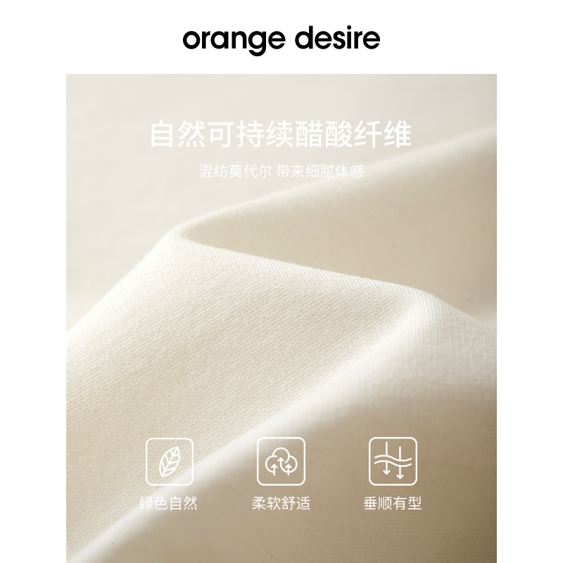 【梨型友好】orange desire气质捏褶收腰白色连衣裙2024夏新优雅 - 图1