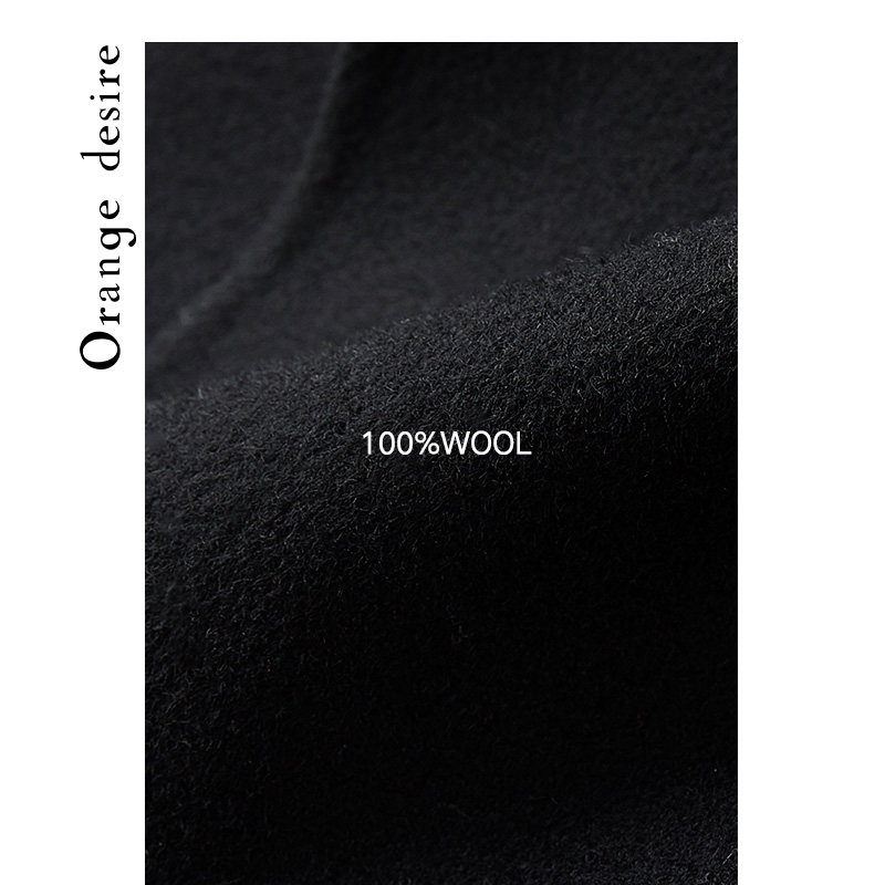 orange desire外套女中长款2019 orangedesire毛呢外套