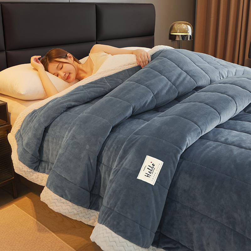 冬季加厚毛毯被子保暖铺床盖毯法兰珊瑚绒毯子床上用单人学生宿舍