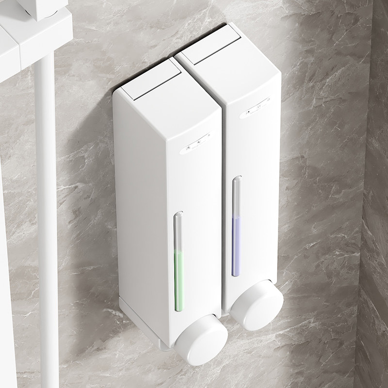 免钉壁挂式酒店浴室厨房给皂器挂壁洗手液沐浴露洗发露按压皂液器,淘宝优惠券,粉丝福利购,淘宝优惠卷