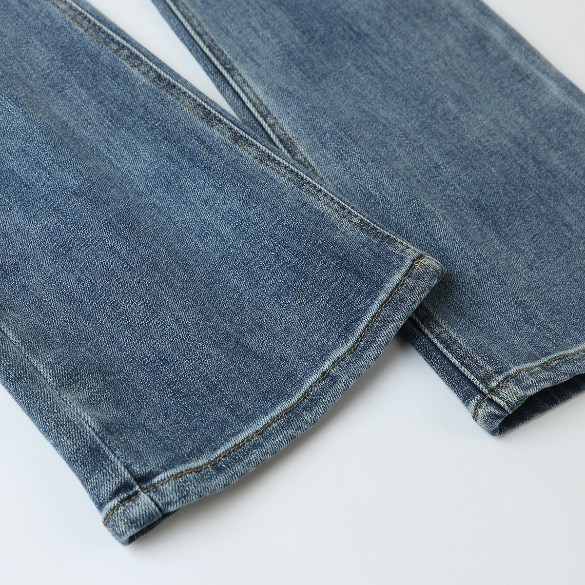 Jeans house美式90s复古喇叭裤子妈咪年代微喇裤春夏厚实感牛仔裤