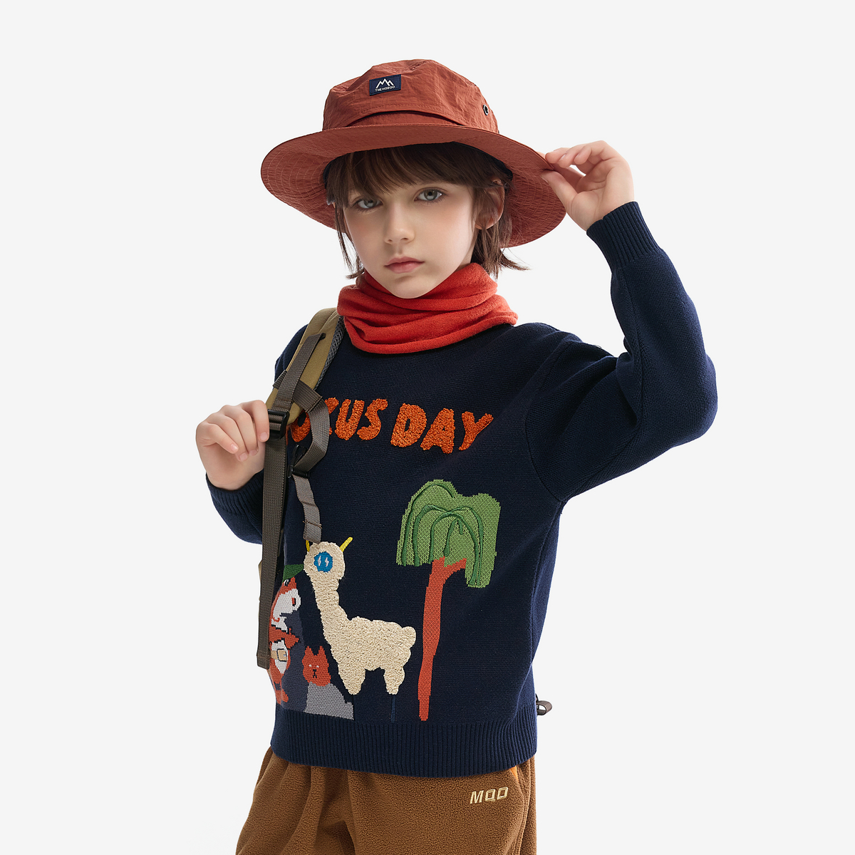 [VIP]MQD童装男童毛衣针织衫秋冬款线衫儿童加厚打底衫宝宝保暖毛 - 图1