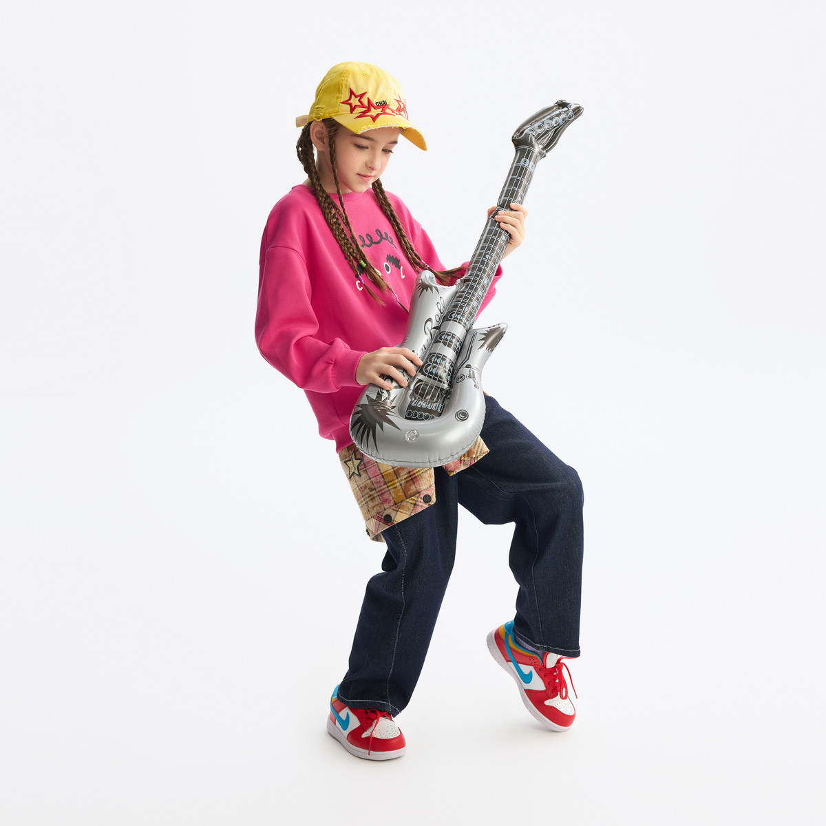 MQD童装女童裤子2025春季新款儿童牛仔裤百搭长裤中大童直筒裤,淘宝优惠券,粉丝福利购,淘宝优惠卷