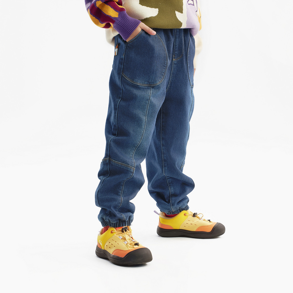 【蓄暖】MQD童装男童加绒牛仔裤25冬新款儿童加厚保暖潮酷长裤子,淘宝优惠券,粉丝福利购,淘宝优惠卷