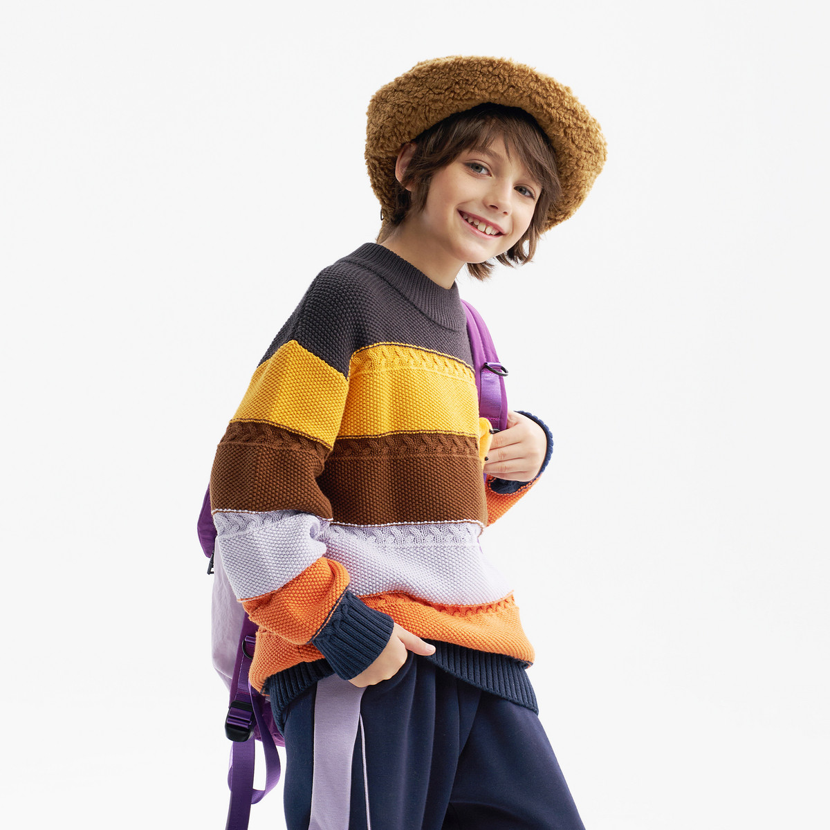 [VIP]MQD童装男童毛衣针织衫2025冬季新款儿童加厚保暖半高领条纹,淘宝优惠券,粉丝福利购,淘宝优惠卷