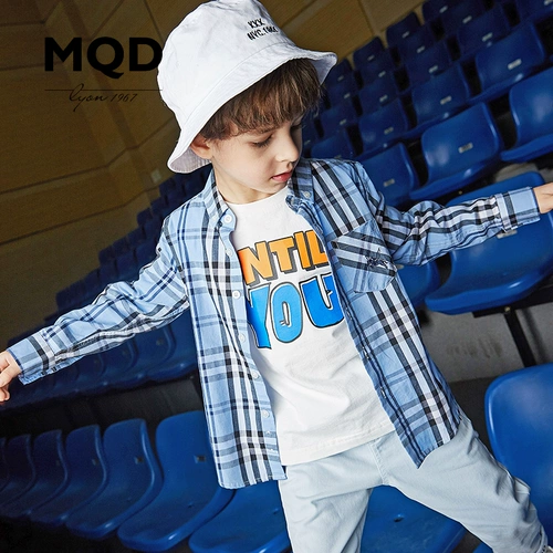 MQD Летняя одежда, осенняя детская рубашка, подходит для подростков, в корейском стиле