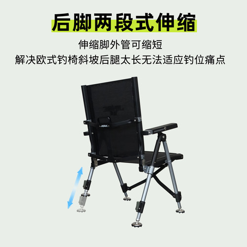 金阁新款26AY钓椅全折叠全地形四脚伸缩多功能便携椅欧式钓鱼椅 - 图0