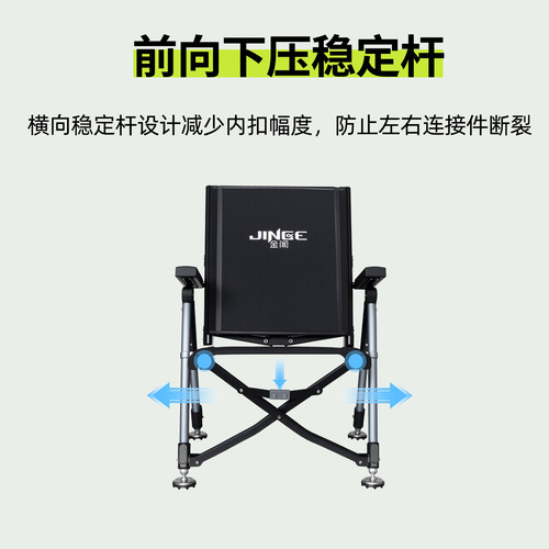 金阁新款26AY钓椅全折叠全地形四脚伸缩多功能便携椅欧式钓鱼椅 - 图2
