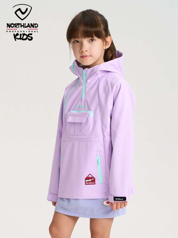 NORTHLAND女童单层冲锋衣春季新品时尚防风防泼水户外夹克,淘宝优惠券,粉丝福利购,淘宝优惠卷