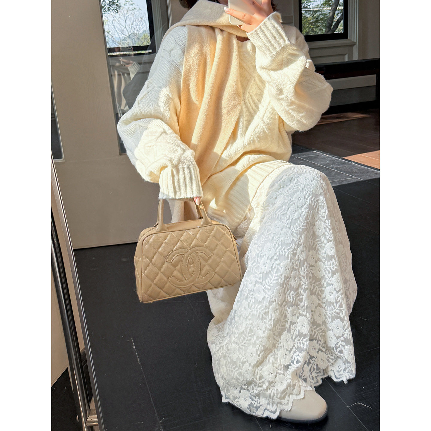 2026秋冬新品230斤大码女装200胖mm韩版宽松毛衣+蕾丝背心连衣裙,淘宝优惠券,粉丝福利购,淘宝优惠卷