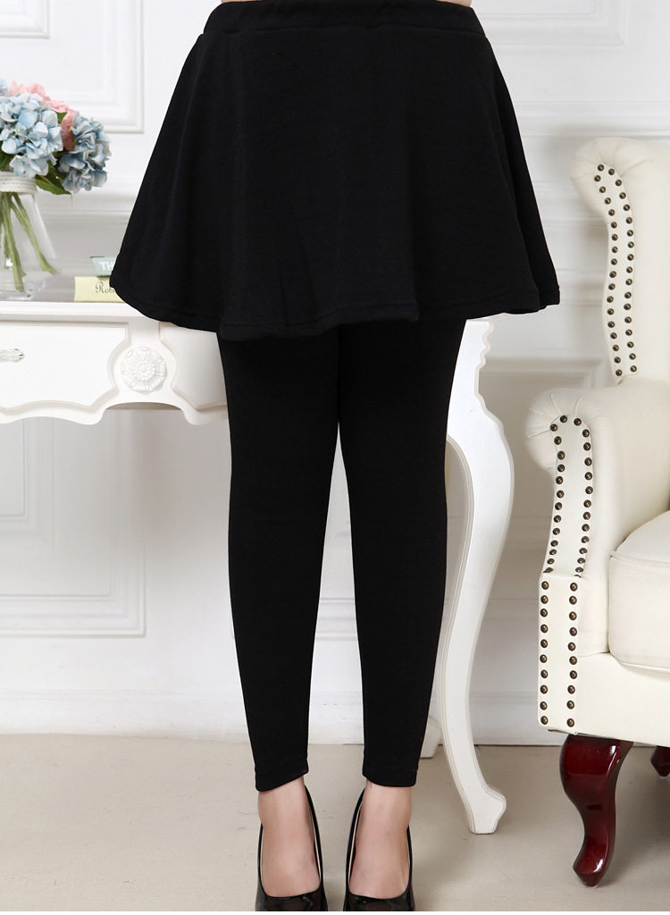 胖mm冬季新品350斤特大码女装300高腰弹力加绒假两件显瘦裤裙240,淘宝优惠券,粉丝福利购,淘宝优惠卷