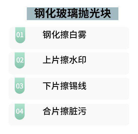 钢化玻璃抛光块擦钢化白雾水印；玻璃厂专用-双面可用-不能去划痕,淘宝优惠券,粉丝福利购,淘宝优惠卷