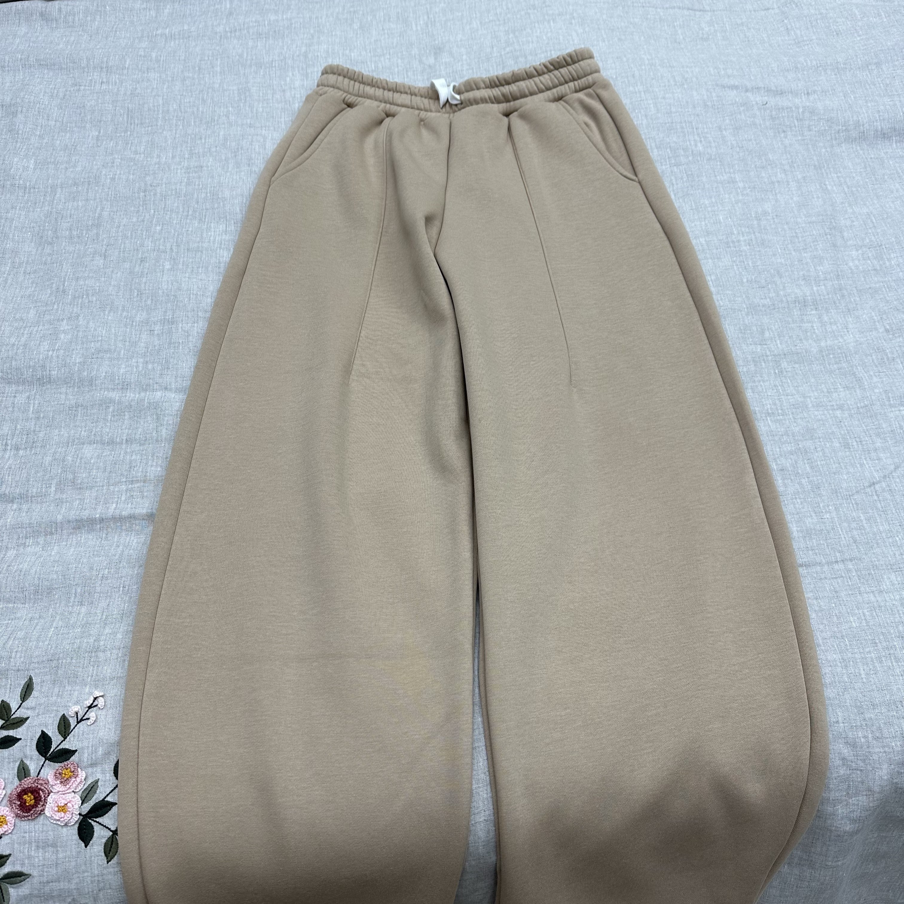 冬季新款 女士 纯棉加绒加厚长裤香蕉裤 宽松休闲 百搭,淘宝优惠券,粉丝福利购,淘宝优惠卷