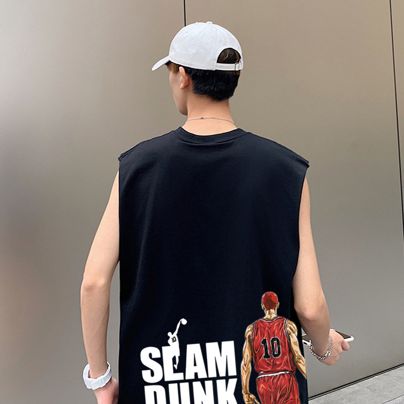 灌篮高手slamdunk我想打篮球t恤衫 沃纶物语服饰T恤