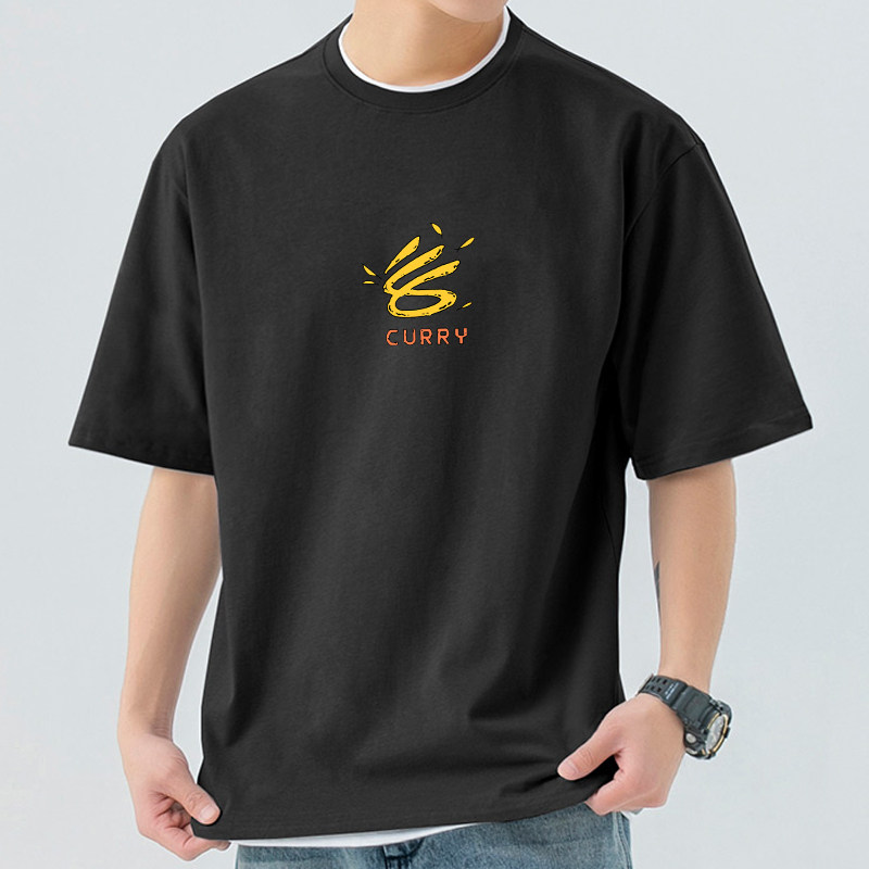 可定制勇士运动库里纯棉半袖t恤衫 沃纶物语服饰T恤