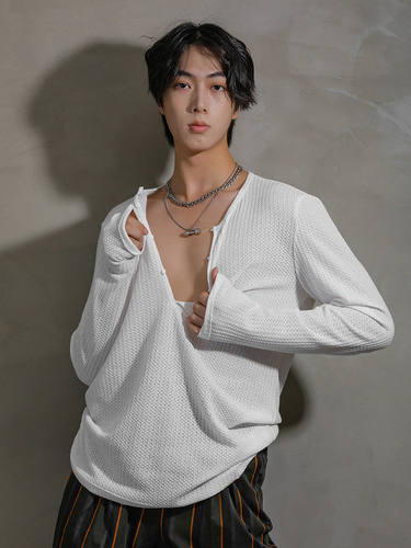 拉丁舞练功服男女成人摩登舞国标跳舞服针织基础练功上衣YS534 - 图1