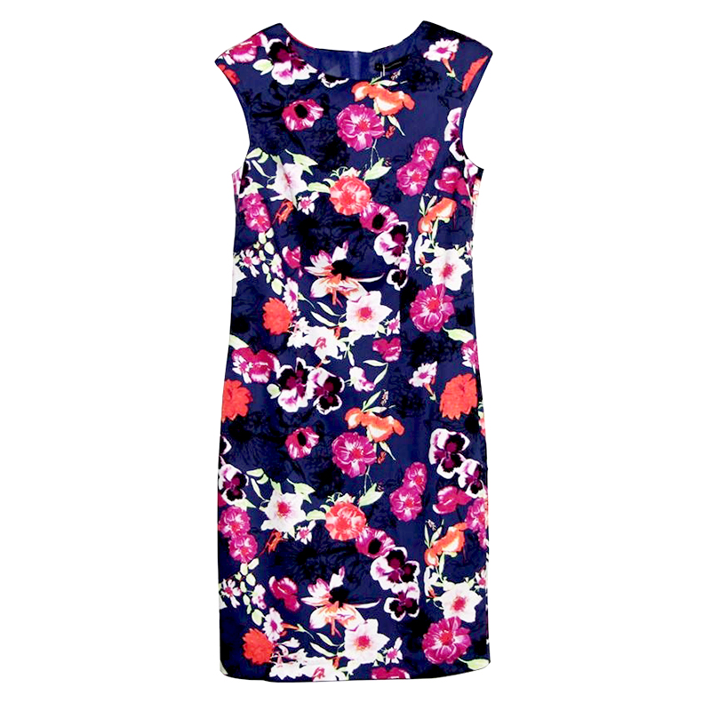 高级感新中式国风无袖夏季改良式旗袍背心直筒包臀连衣裙大码女装 - 图3