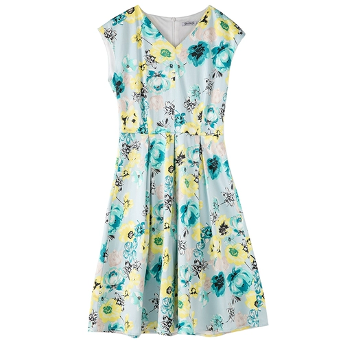 Элитное элегантное летнее платье, юбка, приталенный корсет, большой размер, V-образный вырез, А-силуэт