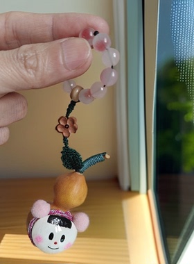 可爱卡通表情葫芦手绘摆件挂件
