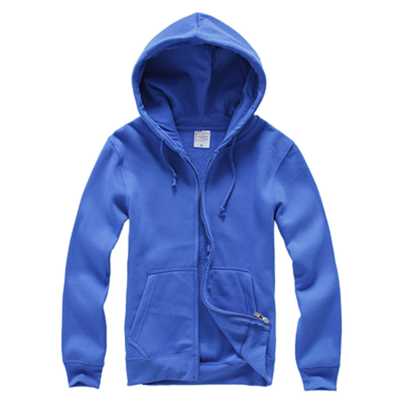 春季新款多色纯色空白加绒连帽卫衣 secooler卫衣