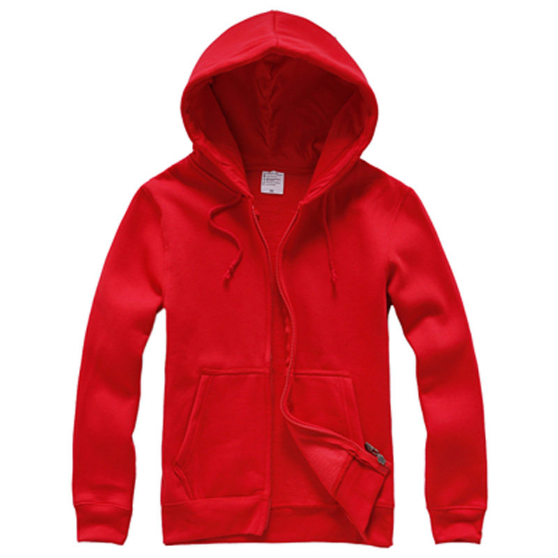 春季新款多色纯色空白加绒连帽卫衣 secooler卫衣