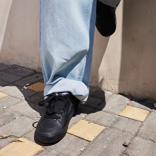 Vans范斯官方 Caldrone黑武士美式复古胖胖鞋女鞋板鞋 - 图0