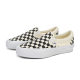 Vans ເກີບຜ້າໃບ checkerboard ສີດໍາແລະສີຂາວຢ່າງເປັນທາງການ