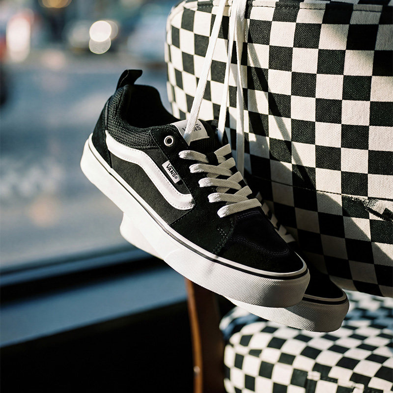 Vans范斯官方 Filmore黑色复古简约休闲男鞋板鞋运动鞋
