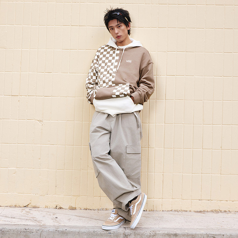 Vans范斯官方 Brooklyn LS棕色栗子棕简约复古男鞋板鞋,淘宝优惠券,粉丝福利购,淘宝优惠卷