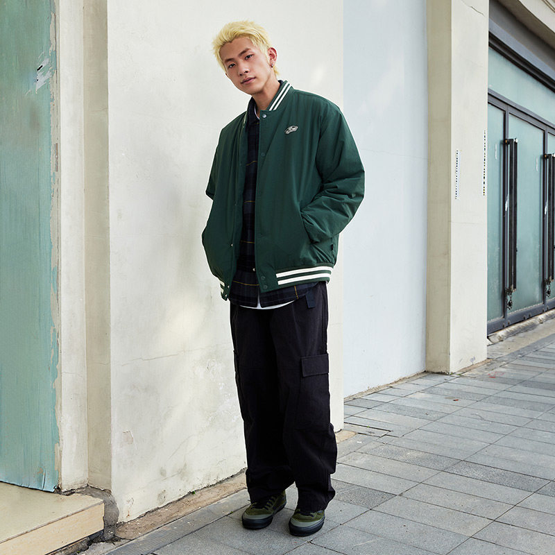 Vans范斯官方 男女情侣深绿色棉夹克外套复古美式工装,淘宝优惠券,粉丝福利购,淘宝优惠卷