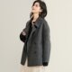 Jinju autumn and winter new double-sided camel wool coat women's mid-length high-end horn button Korean style coat