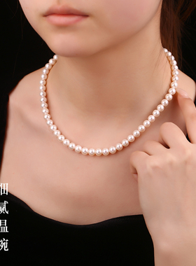 天然淡水珍珠项链女款简约高级感