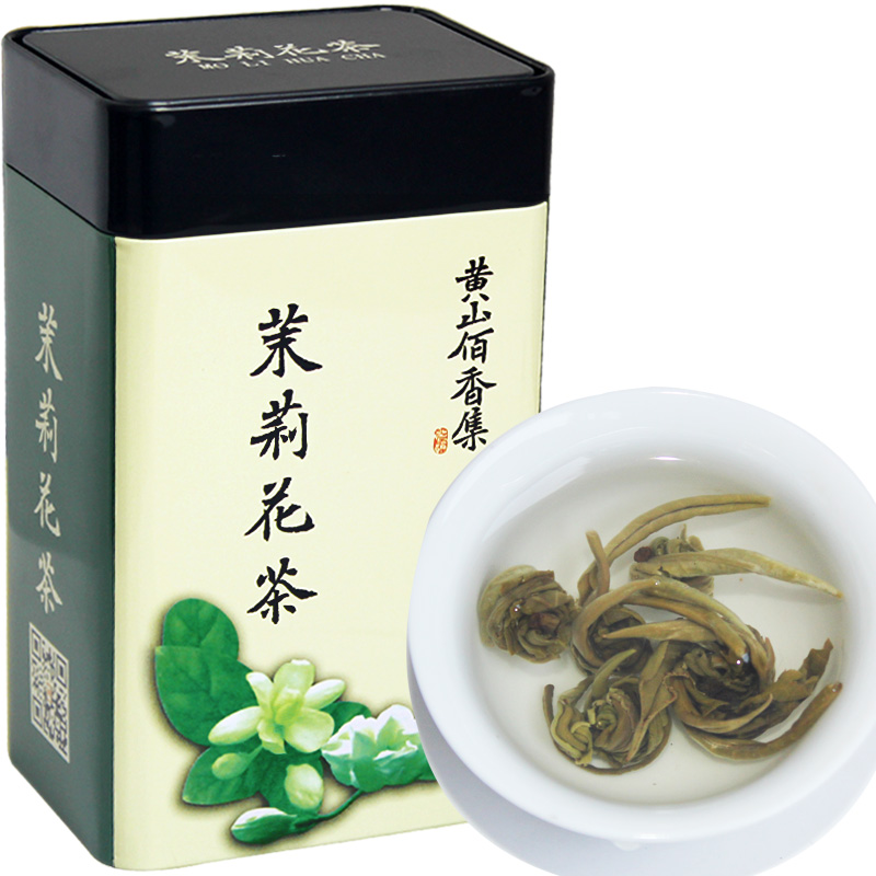 佰香集2024新茶叶茉莉花茶茉莉龙珠绣球花草茶散装浓香型500g罐装-图0