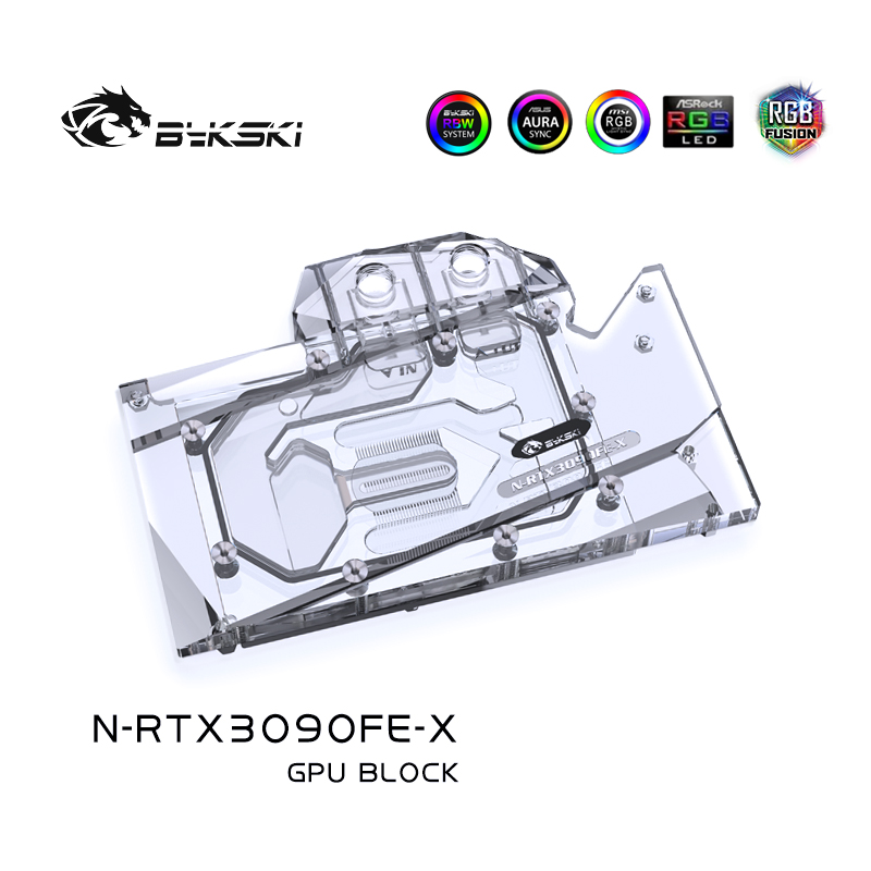 BykskiN-RTX3080FE-X NVIDIA公版RTX3080显卡全覆盖冷头套装-图0