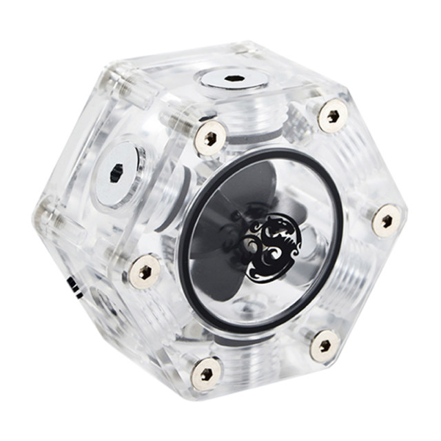 Bitspower 12V 5VRGB 水流计 流速器 六角流量指示器  BP-HFI